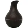 Difusor de aromas estilizado con acabado tipo madera oscura, ideal como material promocional para regalos corporativos y de bienesta