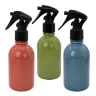 Botellas rociadoras de colores con atomizador de gatillo negro, ideales como material promocional para productos de cuidado personal y del hogar
