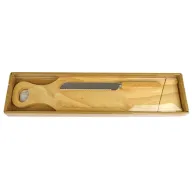 Toma fotográfica de set cuchillo promocional, ideal para personalización de marca.