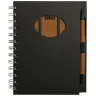 Toma fotográfica de libreta top sports promocional, ideal para personalización de marca.