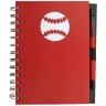 Toma fotográfica de libreta top sports promocional, ideal para personalización de marca.