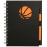 Toma fotográfica de libreta top sports promocional, ideal para personalización de marca.