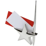 Toma fotográfica de star memo holder promocional, ideal para personalización de marca.