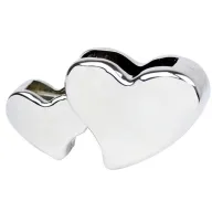 Toma fotográfica de portatarjetero twin heart promocional, ideal para personalización de marca.