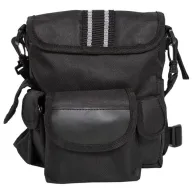 Bolso táctico multiusos color negro con múltiples compartimentos para utensilios para acampar