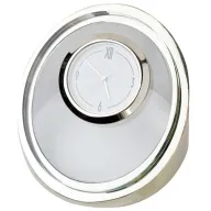 Toma fotográfica de reloj de escritorio tikal promocional, ideal para personalización de marca.