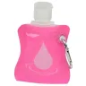 Toma fotográfica de botella gel sanitizer promocional, ideal para personalización de marca.