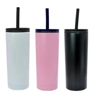 Toma fotográfica de termo aloe promocional, ideal para personalización de marca.