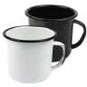 Toma fotográfica de taza olivo promocional, ideal para personalización de marca.